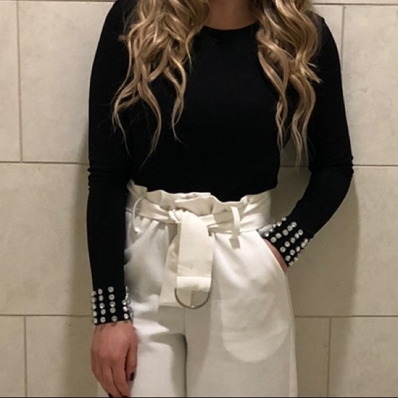 Black bodysuit with crystal cuff - Picture 1 of 2